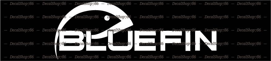 Blue Fin Aluminum Boats – CAR/SUV/Trucks Vinyl Die-Cut Peel N’ Stick Decals