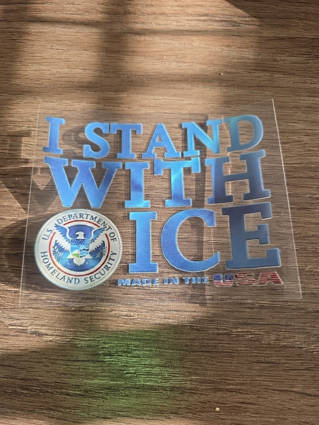 I Stand With ICE Decal | Imigration & Customs Enforcement Sticker