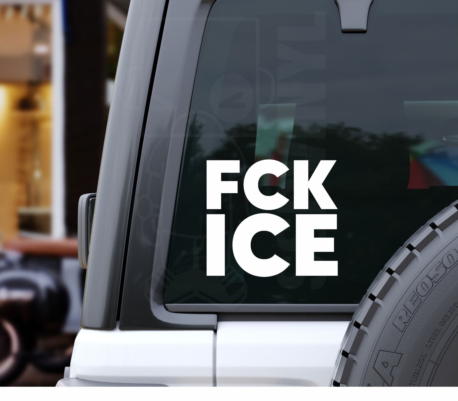 FCK ICE Political Car Laptop Tumbler Vinyl Decal Sticker