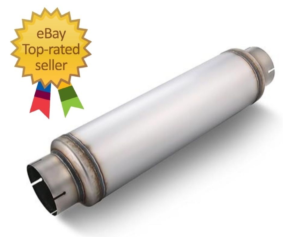 5″ Inlet Diesel Exhaust Muffler, 5” Inlet & Outlet, 7″ X 24″ Body 30″ Whole Len