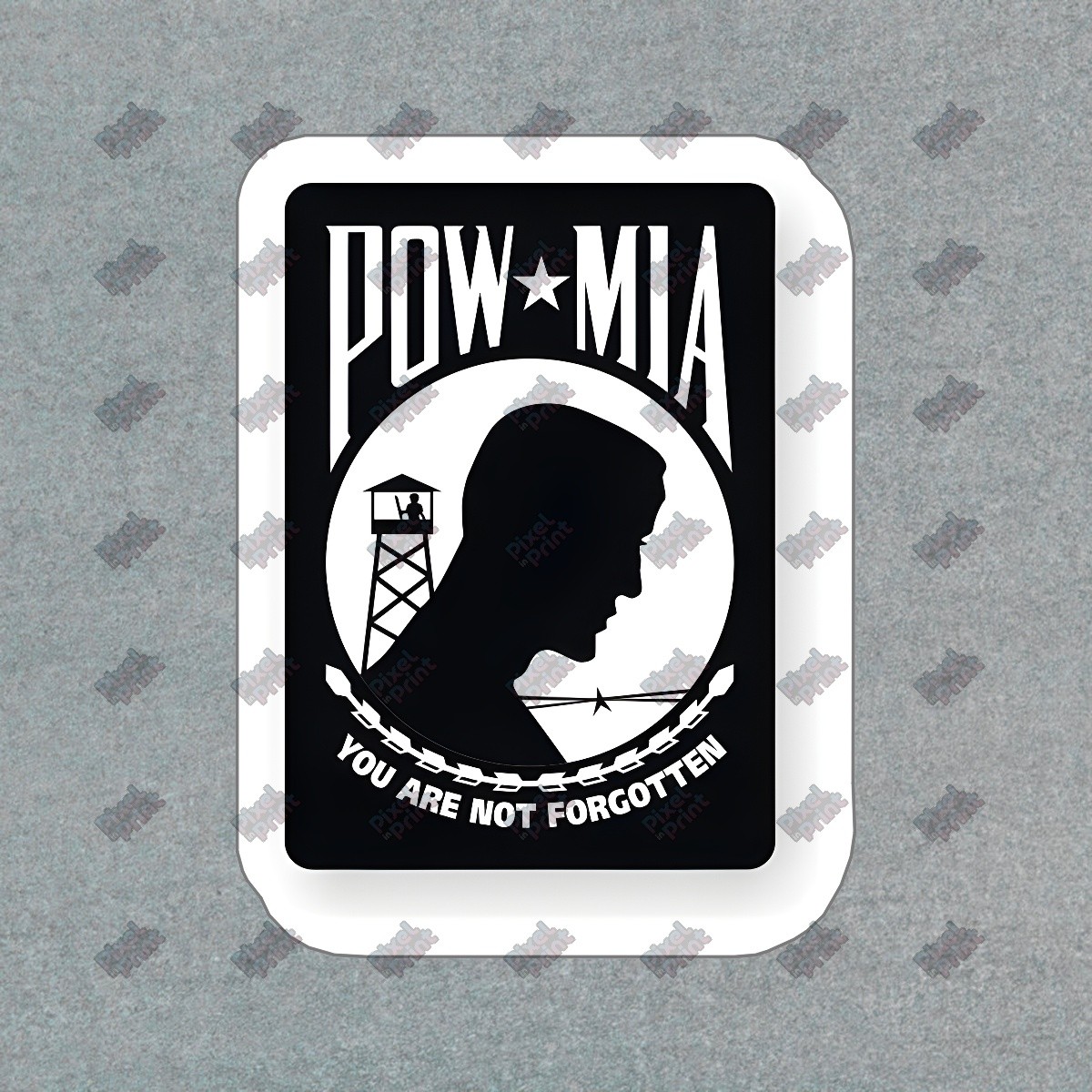 POWMIA Vinyl Sticker Decal You Are Not Forgotten Military Tribute, #673729