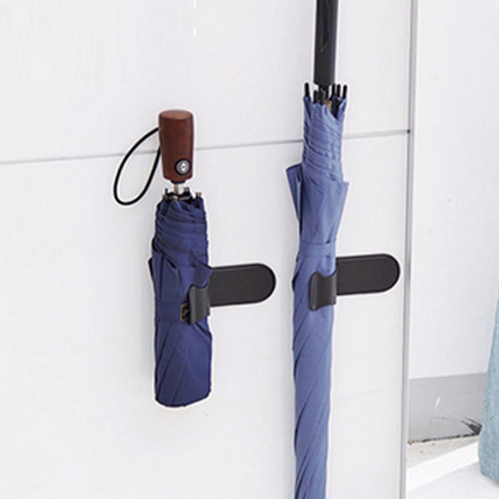 4Pcs Black Plastic Car Umbrella Holder for Trunk Door Organizer and Storage