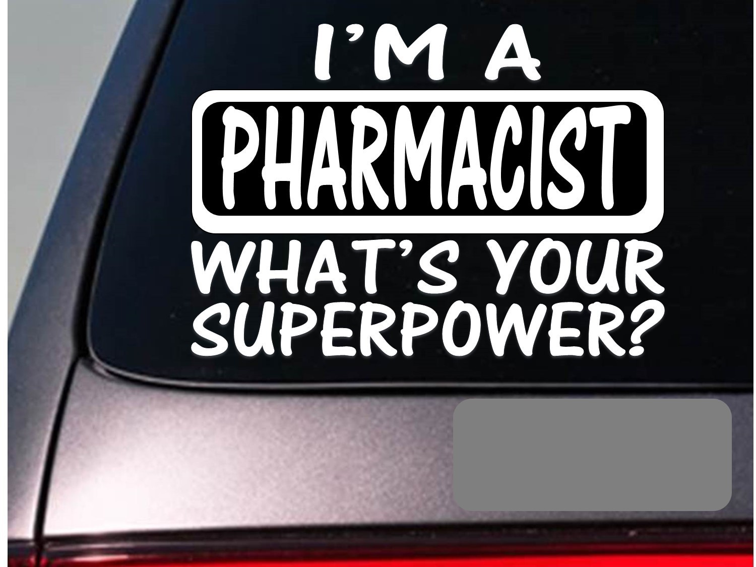 I’m a pharmacist sticker decal *E181* drugs prescription bottles pharmacy