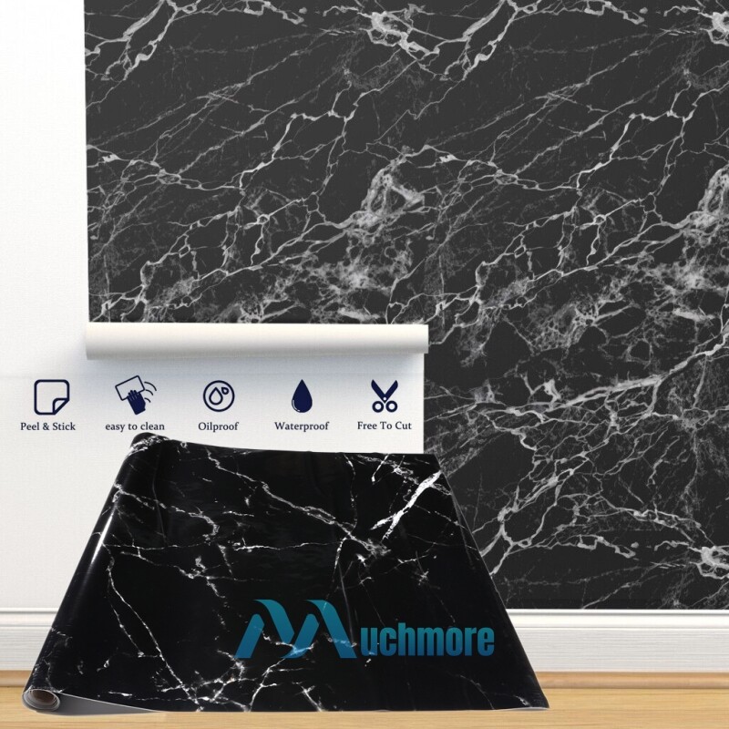 10ft Self Adhesive Marble PVC Wallpaper Roll Waterproof Peel Stick Contact Paper