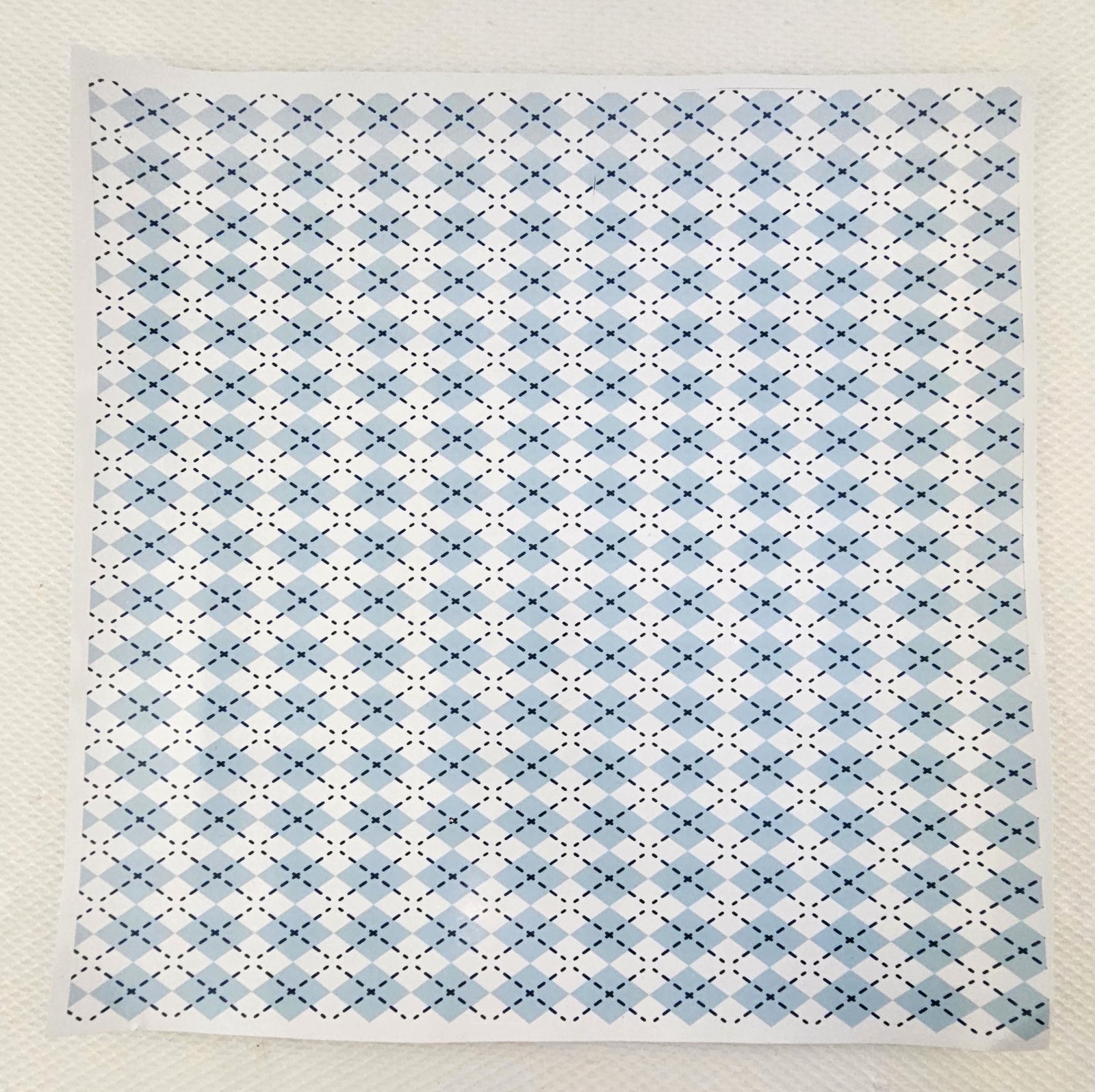 FULL SHEET VINYL Hearts, Argyle, Brocade, Jesus Fish, ZizZag Blue Decal Wrap Lot