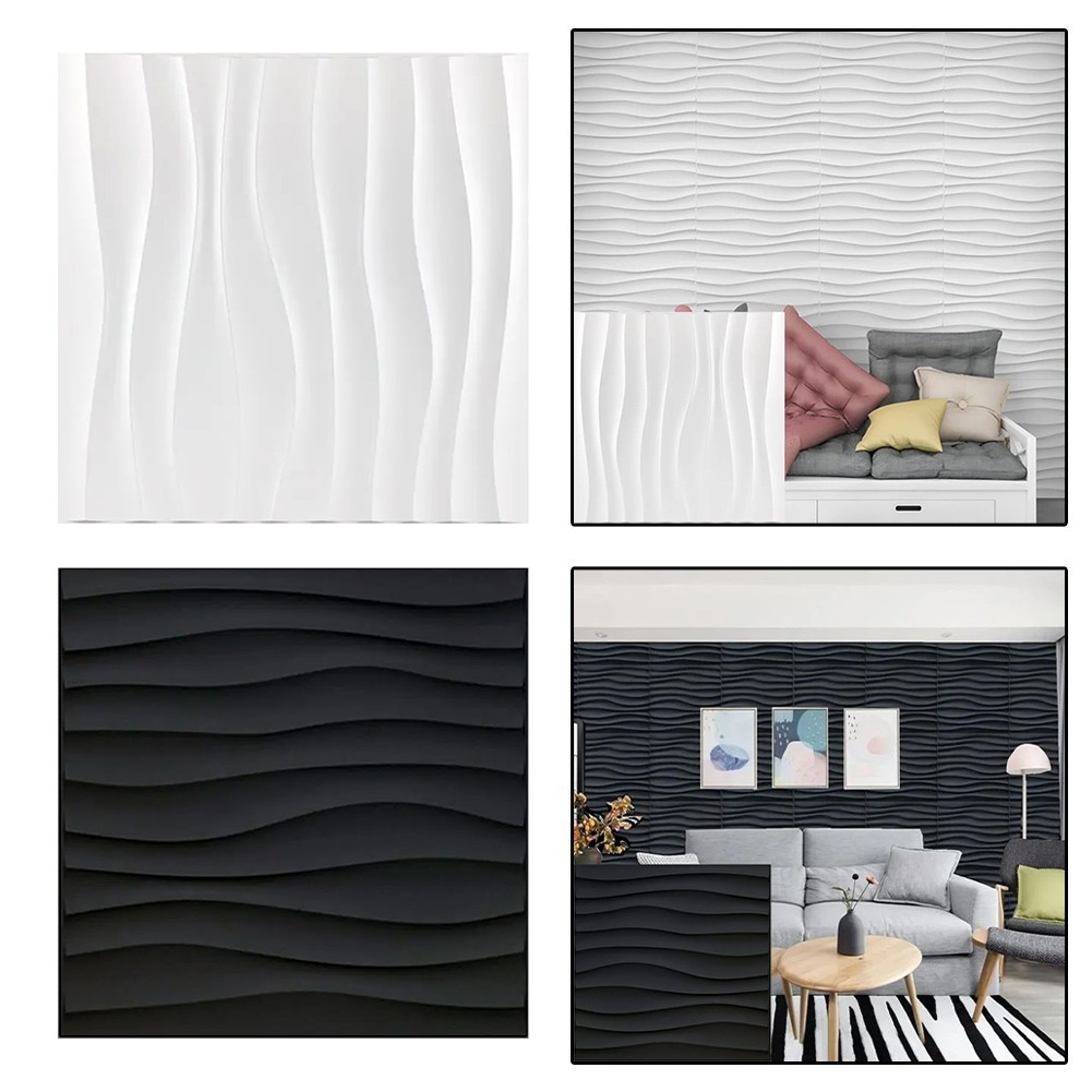 3D Effect Wall Sticker 3D Wall Panel Flame-retardant Minimal Maintenance