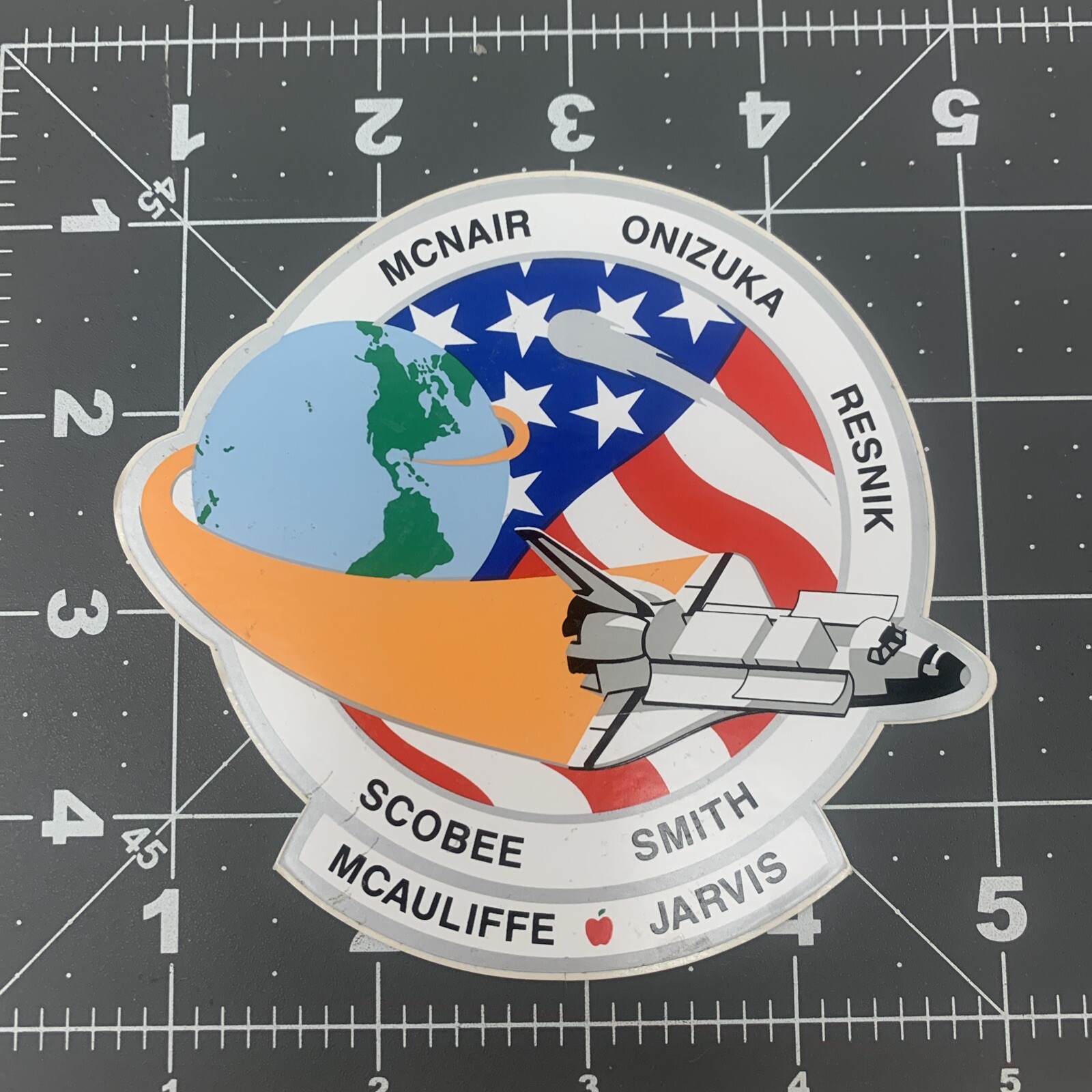NEW NASA Sticker Decal 3.5” X 3.5” Space Travel Astronauts McNair Onizuka Resnik