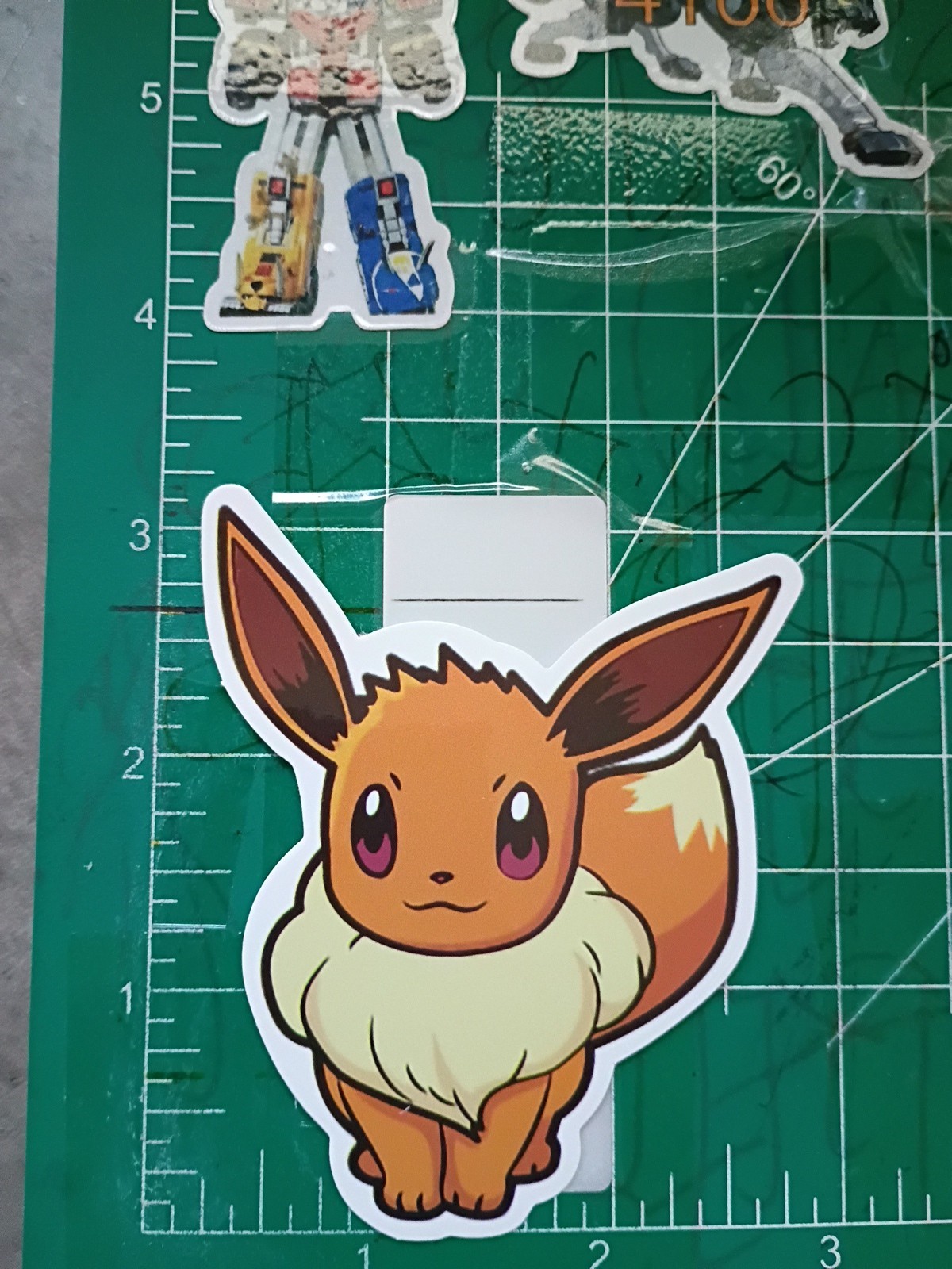 POKÉMON STICKER (D14) X EEVEE STICKER X VYNIL HIGH GLOSS DIE CUT STICKER X 3X3