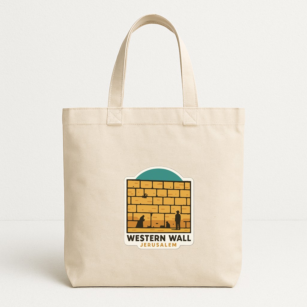 Western Wall Jerusalem Iron On Heat Transfer Vinyl HTV Die-Cut Symbolic Landmark