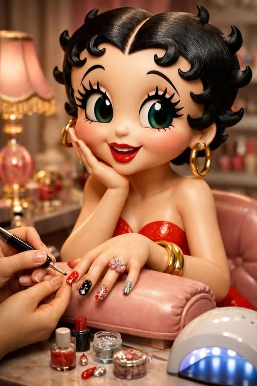 Nail Appointment with Betty Boop Sticker Decal Laptop Wall Mirror Tumblr Locker