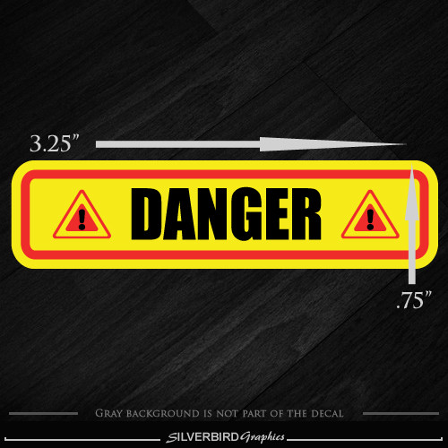 10x Danger sticker decals / industry / warehouse / caution / warning / vinyl 3M