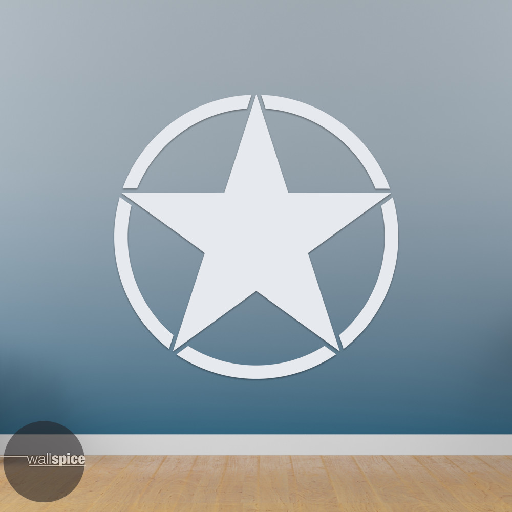 Army Military Star Symbol Vinyl Decal Sticker