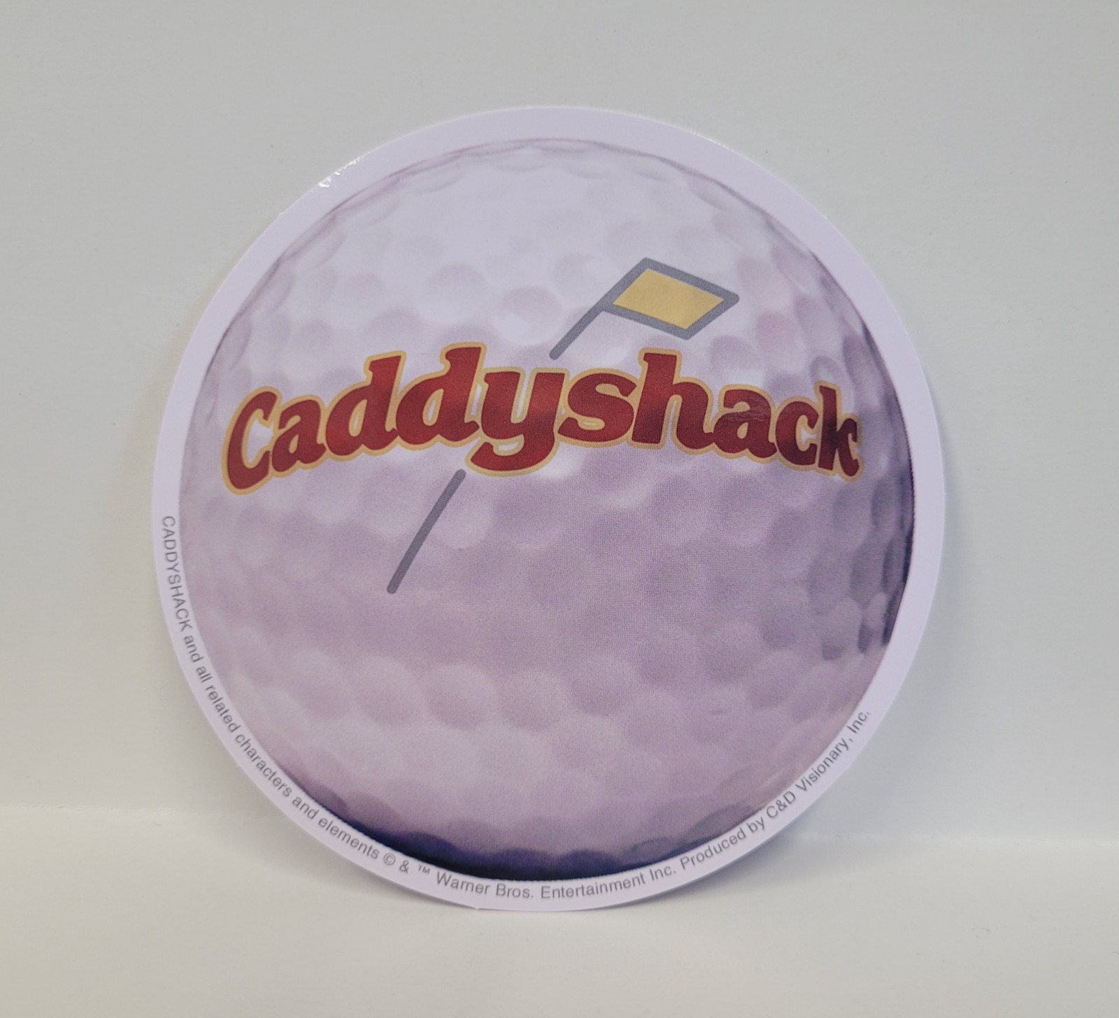 Stickers – C&D Visionary – Caddyshack Golf Ball Logo Sign 4″ NEW Licensed