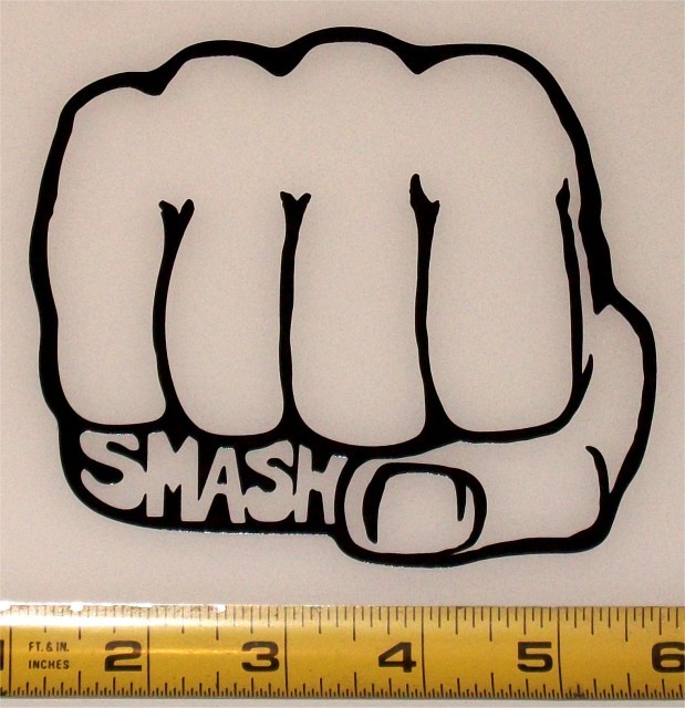 Smash Fist! High Quality, High Gloss 4.8″ x 4.5″ Vinyl Decal!