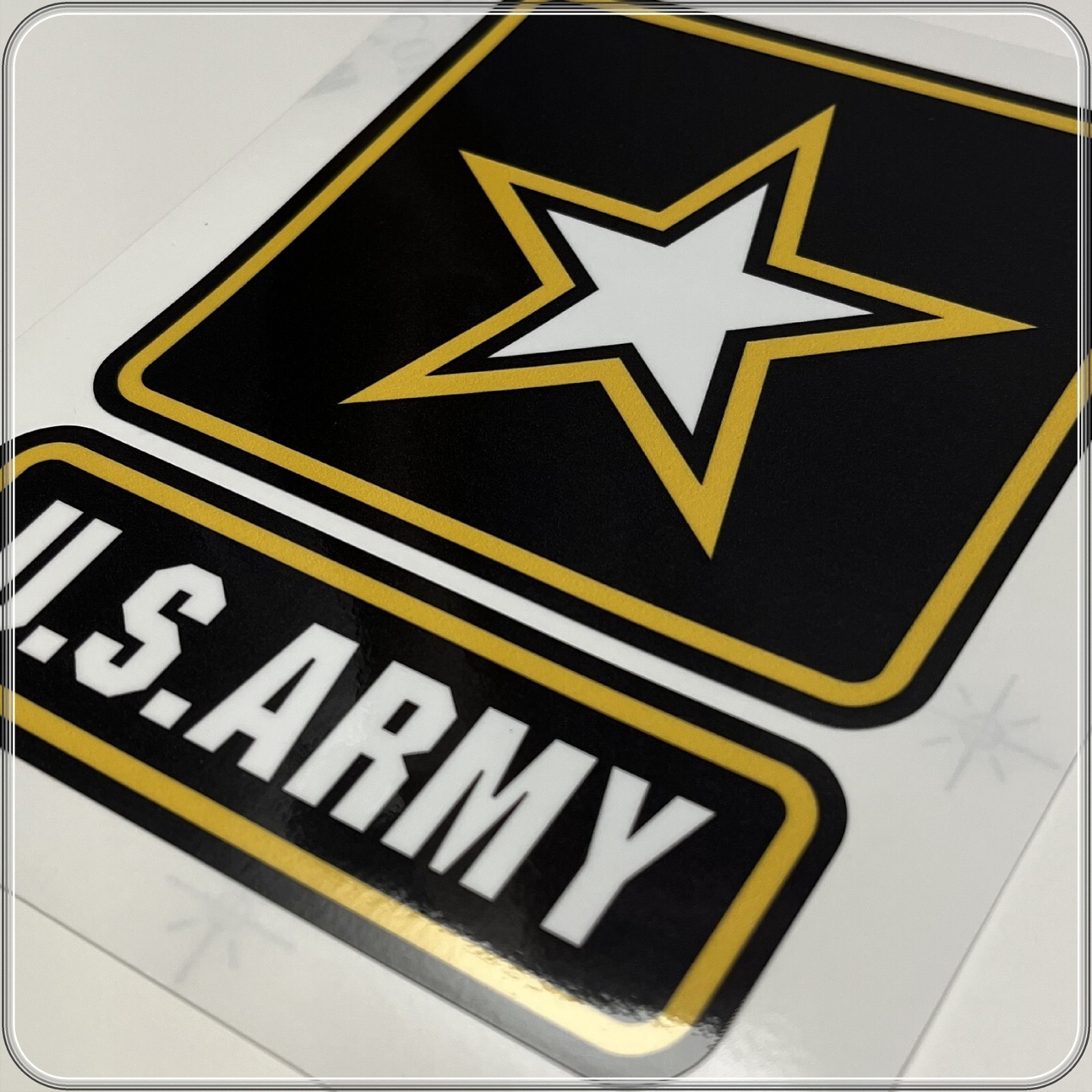 US ARMY Logo Laminated & Masked Stickers Choose from 3″, 4″, 5″, 6″ or 7″ Tall