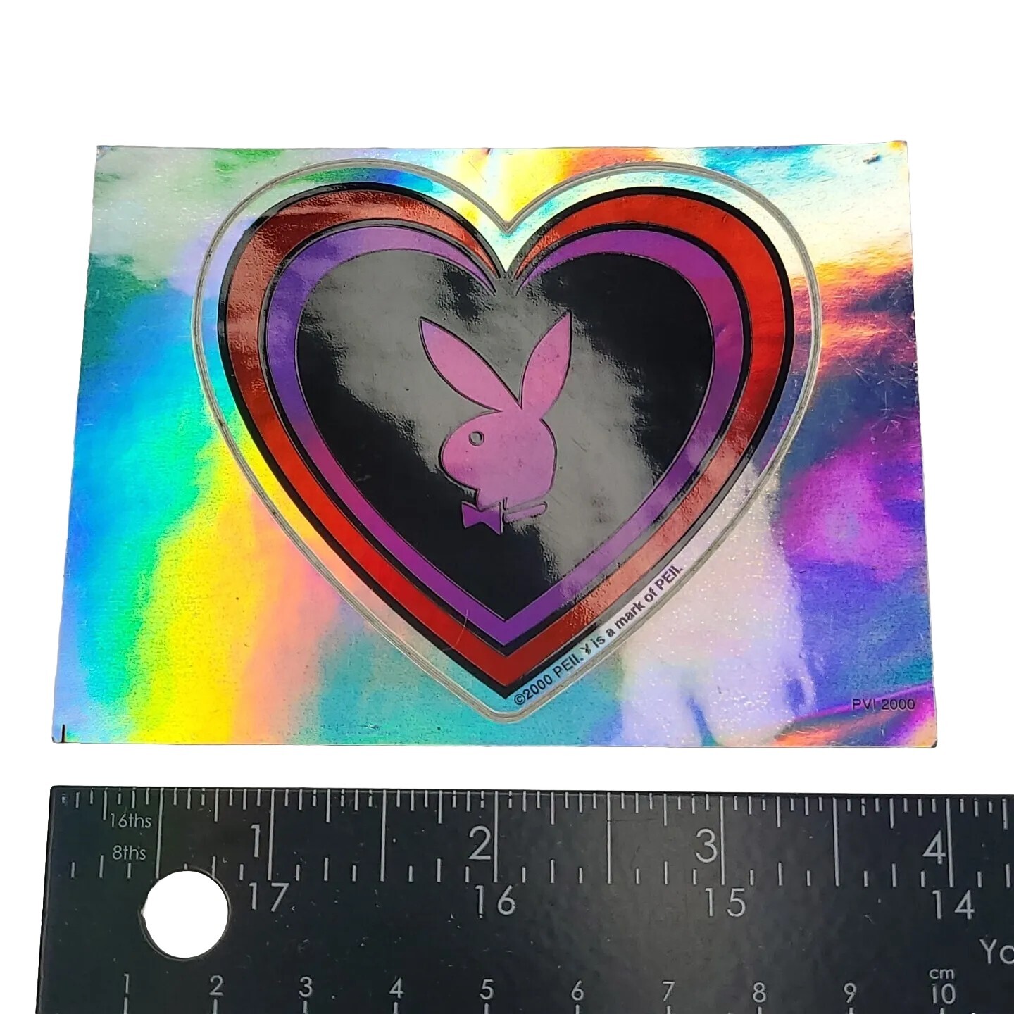 Vintage Playboy Bunny Prism Holographic Vending Machine Sticker 4″ x 3″ Collage