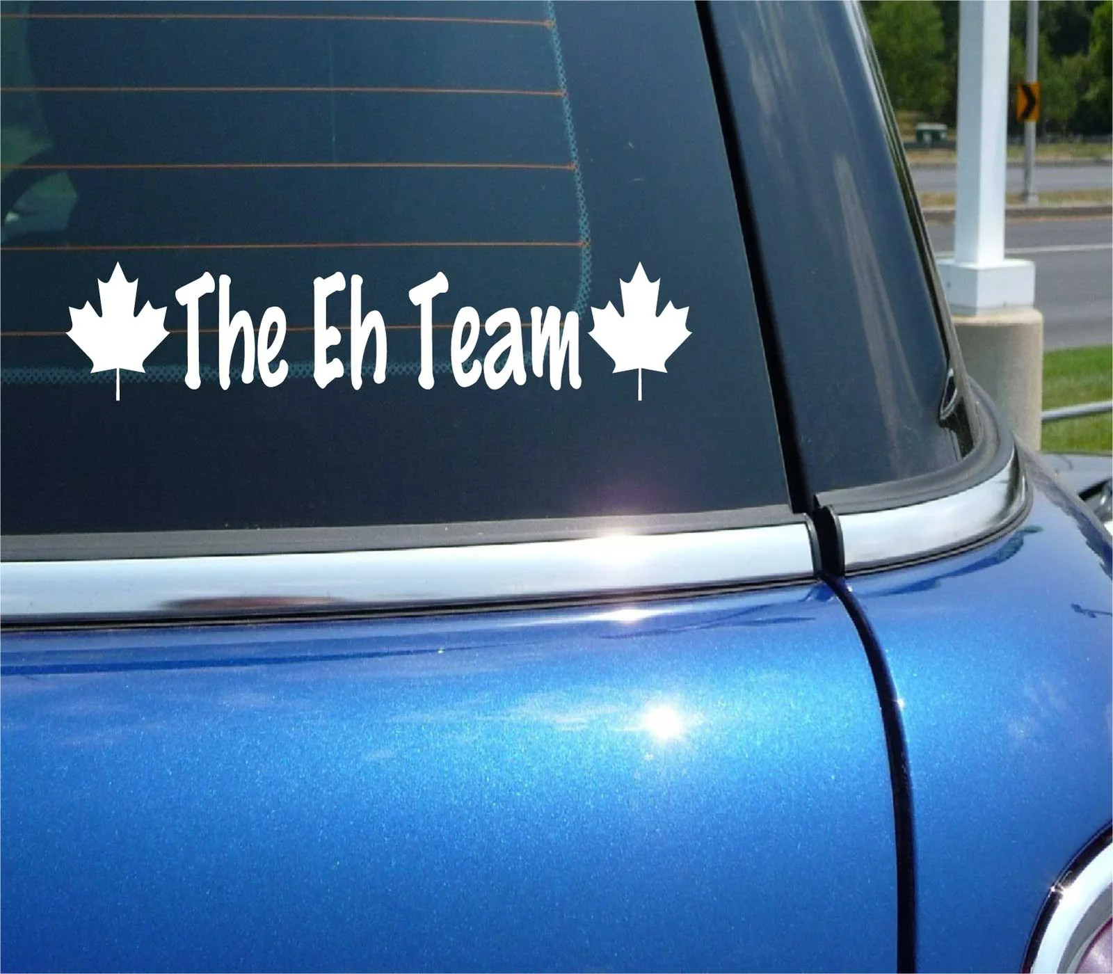 THE EH TEAM DECAL STICKER FUNNY CANADA MAPLE LEAF GREAT WHITE NORTH CAR TRUCK
