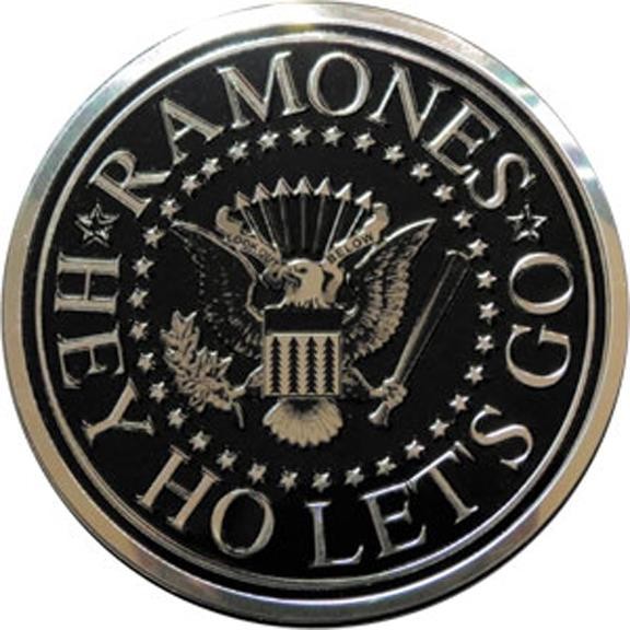 Ramones Seal Logo Metallic Emblem Sticker Decal Official Punk