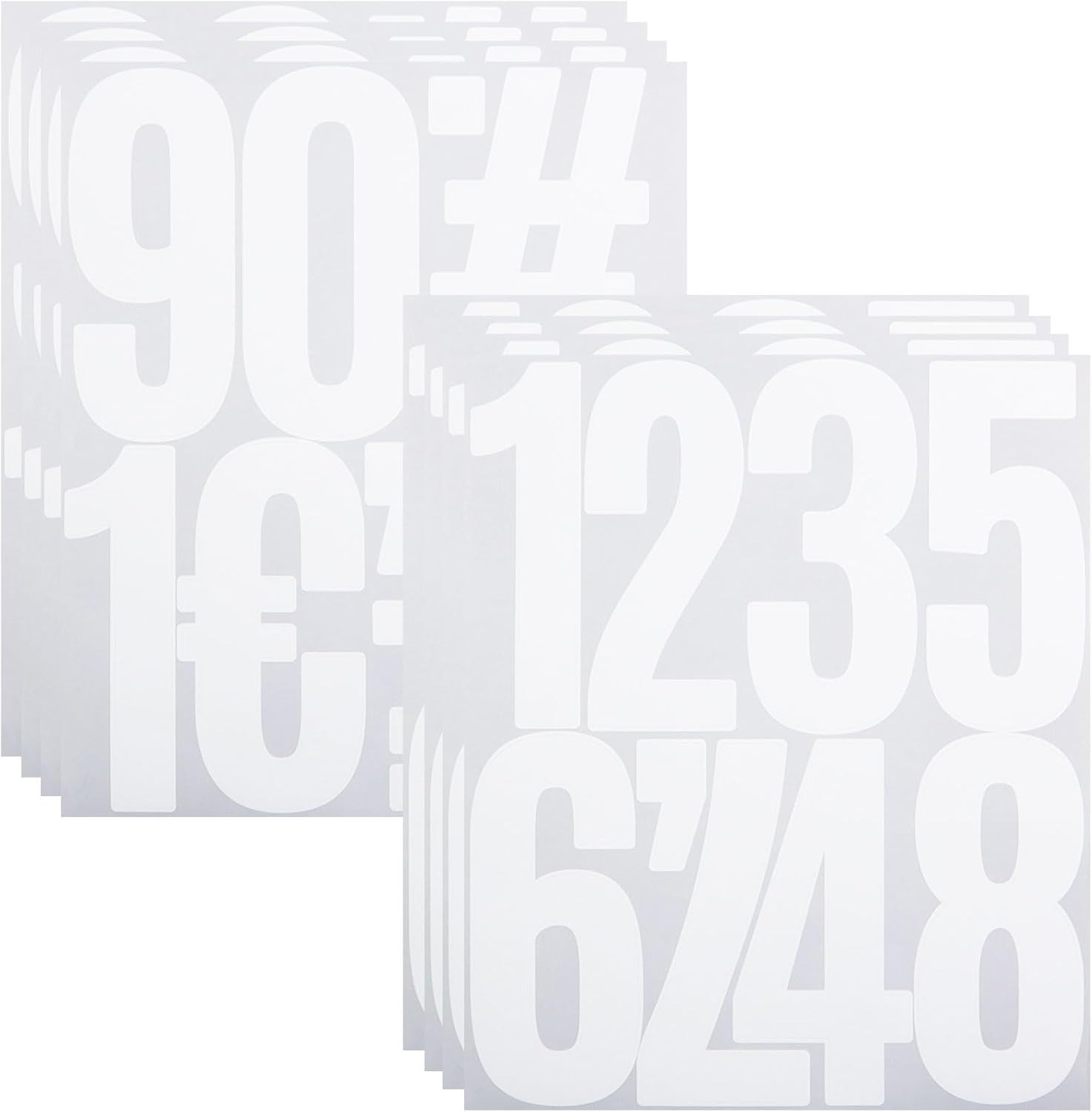 5 Inch Vinyl Number Stickers,Self-Adhesive Large Numbers 0-9 Sticker for Mailbox