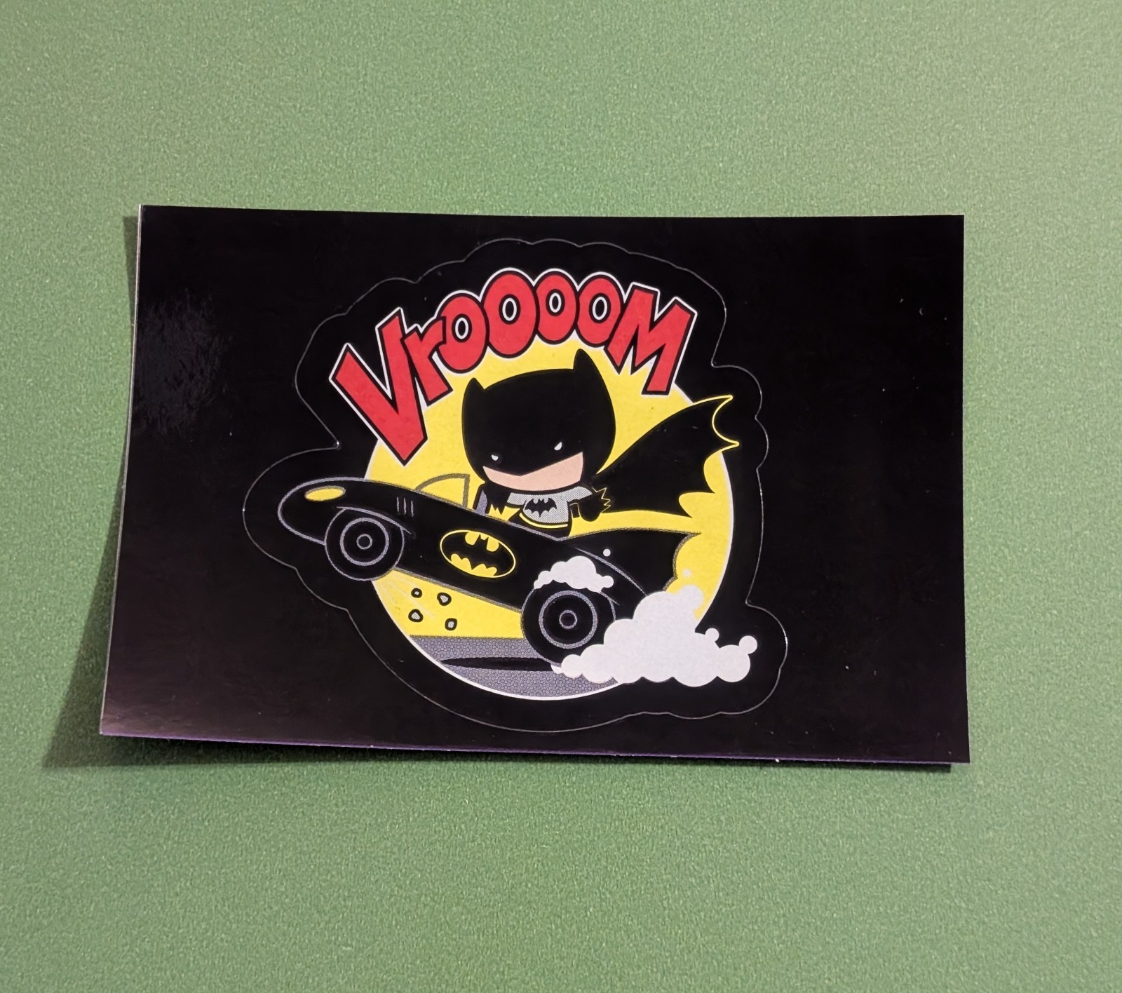 Batman Vending Sticker – 2019 DC Chibis Series 1 – Comic Superhero “Vroooom”