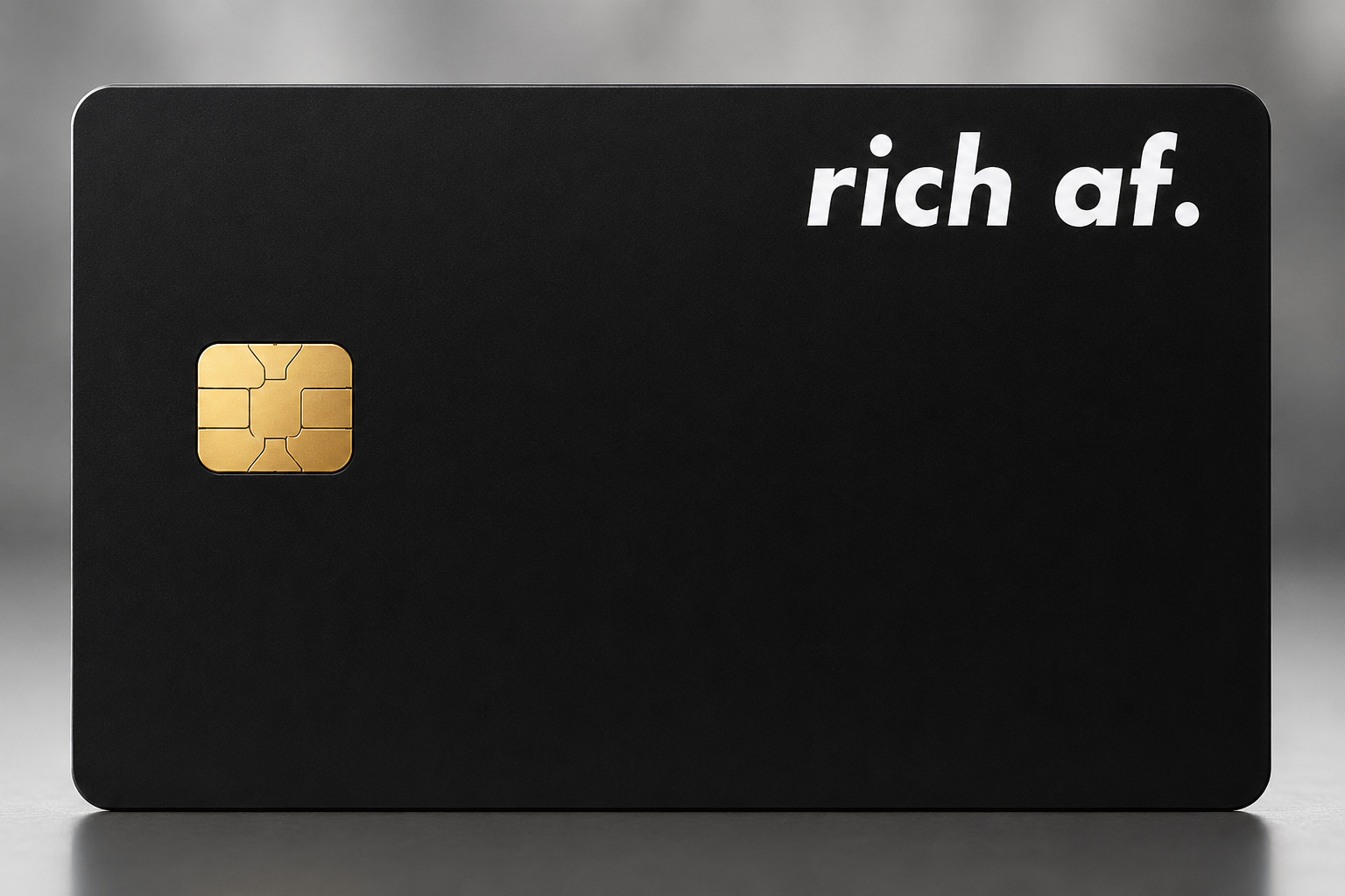 Rich AF Black Credit Card Skin Funny Debit Card Vinyl Sticker