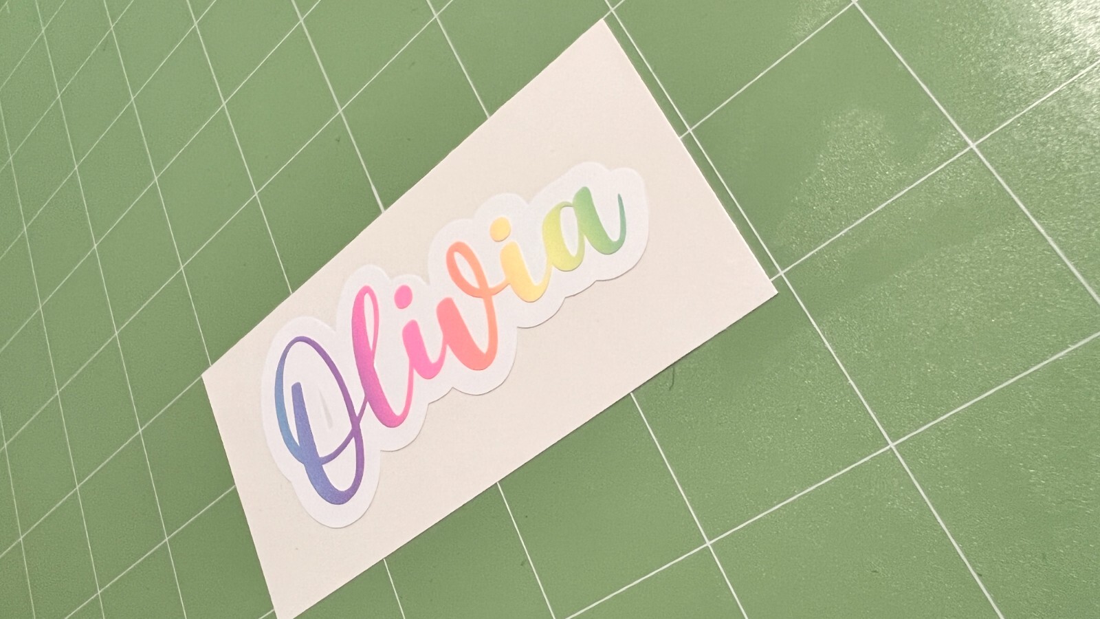 2 Layers Rainbow Custom Your Name , Font Vinyl Sticker | Personalized | Decal