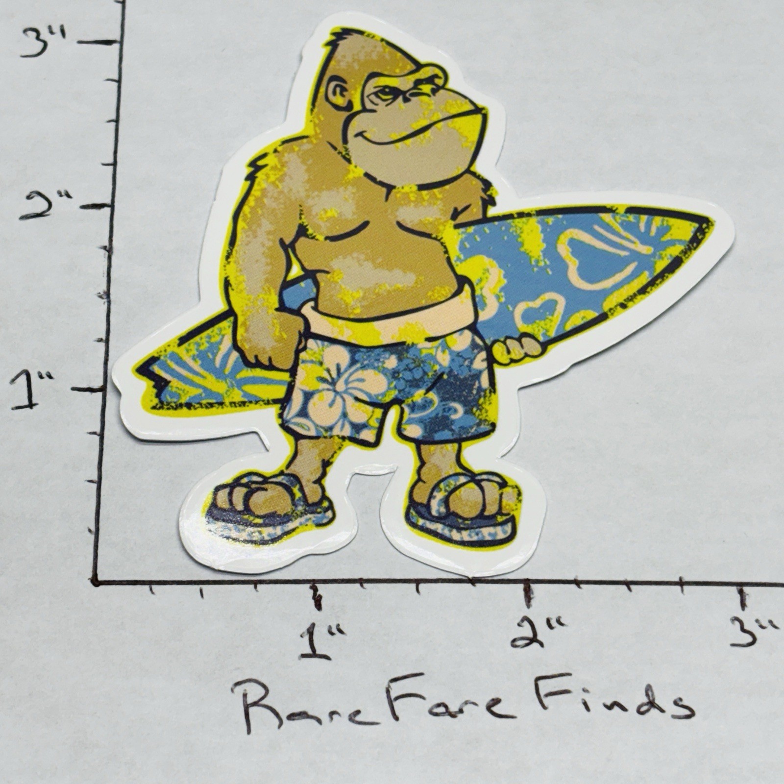 NEW‼ Town & Country Surfing Thrilla Gorilla Vinyl Decal Sticker • w/ Tracking‼