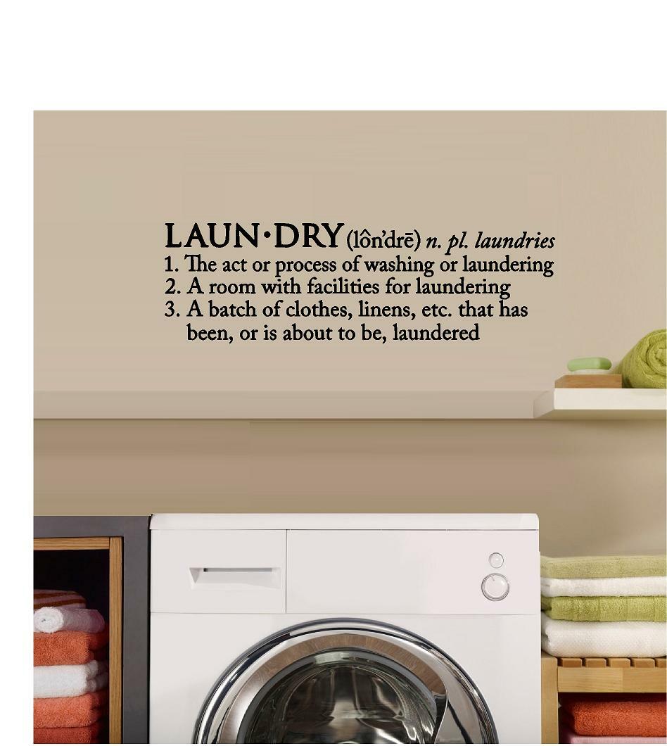 Laundry Definition Vinyl Decal Home Décor 12″ x 15″