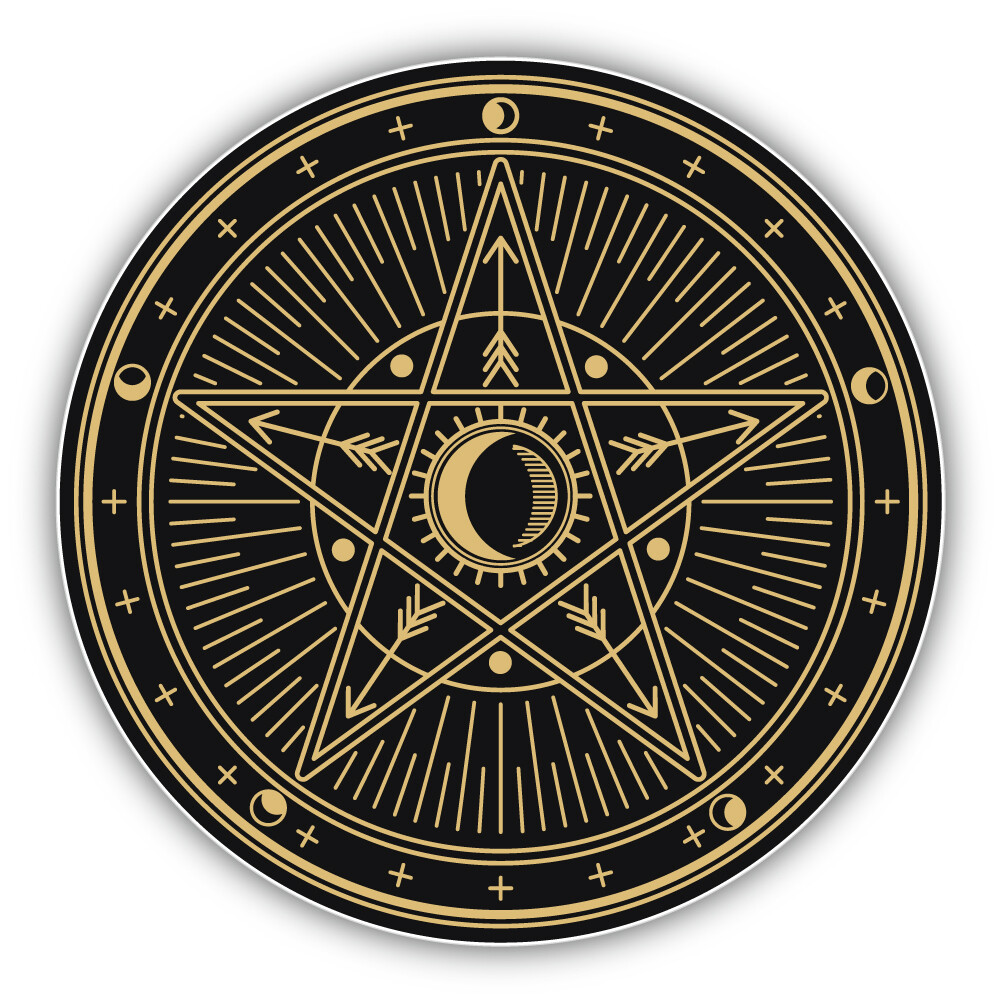 Mystery Occult Esoteric Symbol Vinyl Sticker Decal