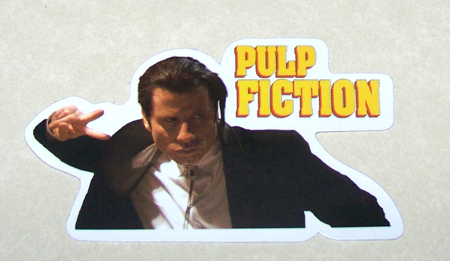 Pulp Fiction Vincent Vega Cut Sticker Decal Movie Tarantino Film PULP FICTION