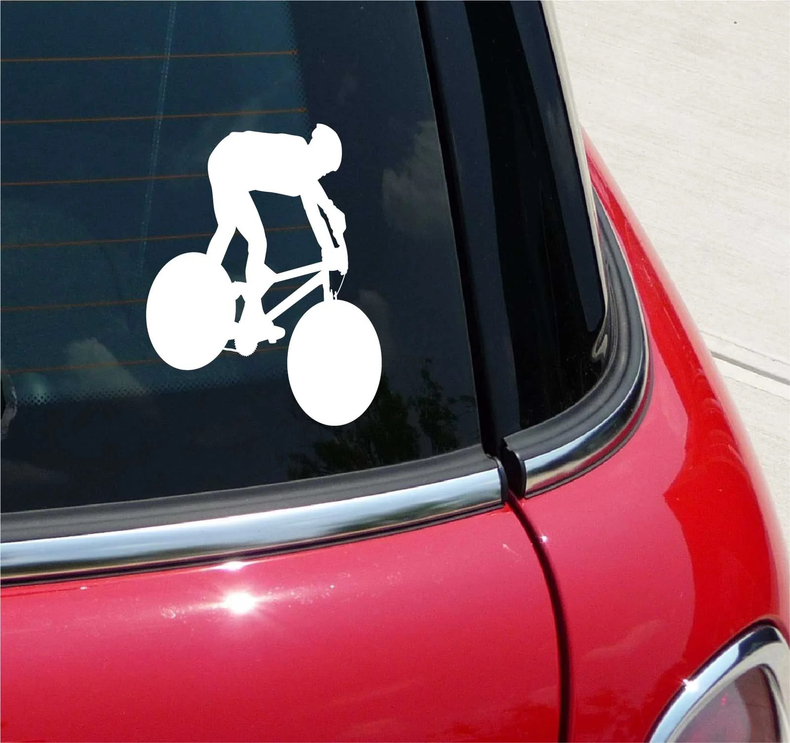 MTN MOUNTAIN BIKER CYCLING GRAPHIC DECAL STICKER ART CAR WALL DECOR