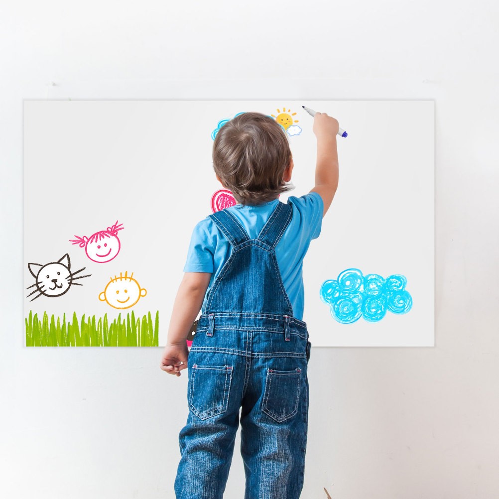 White Board Stick on Wall Large Dry Erase Whiteboard Paper Stickers