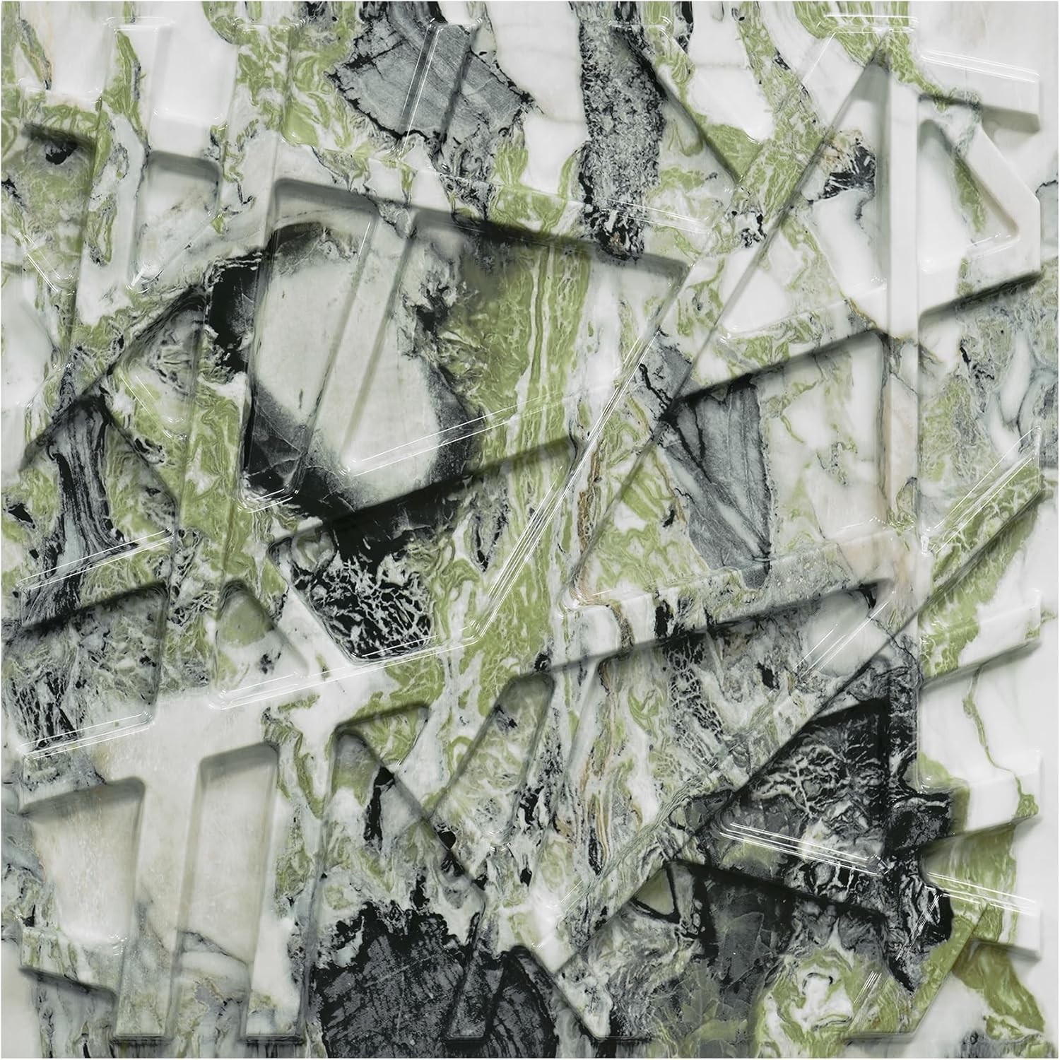 Transform Your Space with 33 Decorative 3D Wall Panels, 12”x12” Marble Style
