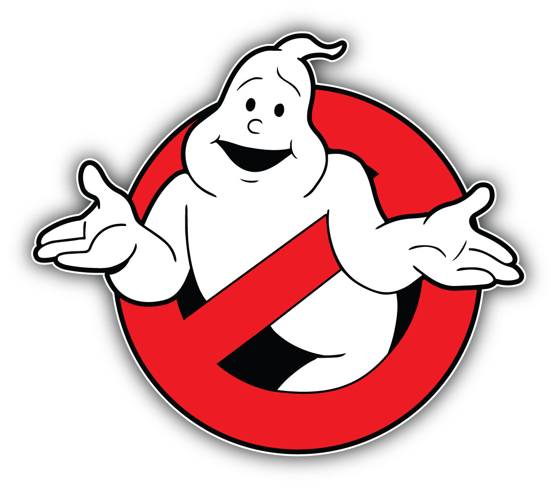 Ghostbusters Cartoon Logo Sticker Bumper Decal – ”SIZES”