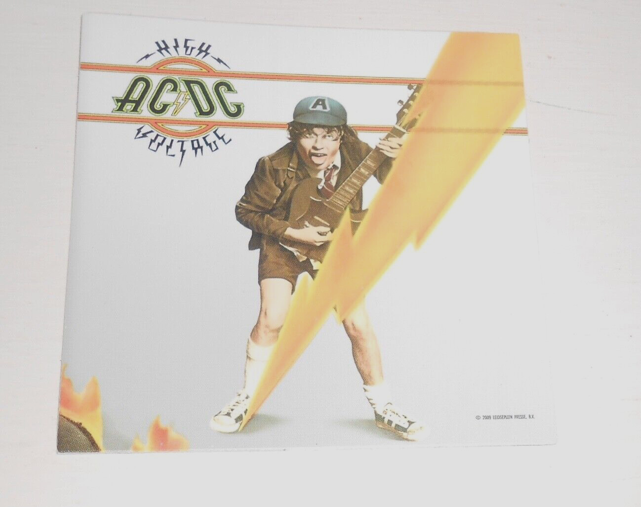 AC/DC High Voltage Sticker Promo (square) 4×4