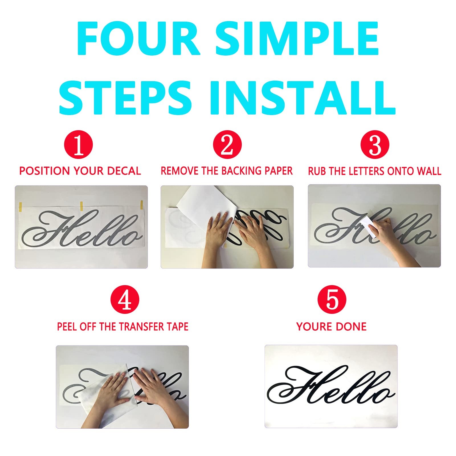 Dining Room Wall Decor, Kitchen Wall Decals, (Easy to Apply), Wall Stickers V…