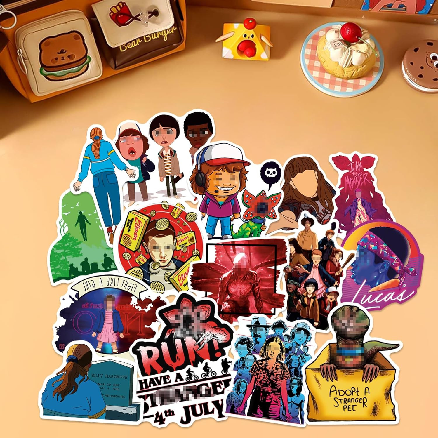 100Pcs Stranger Things 5 Stickers – Season 5 Movie Theme Stickers Decals – Water