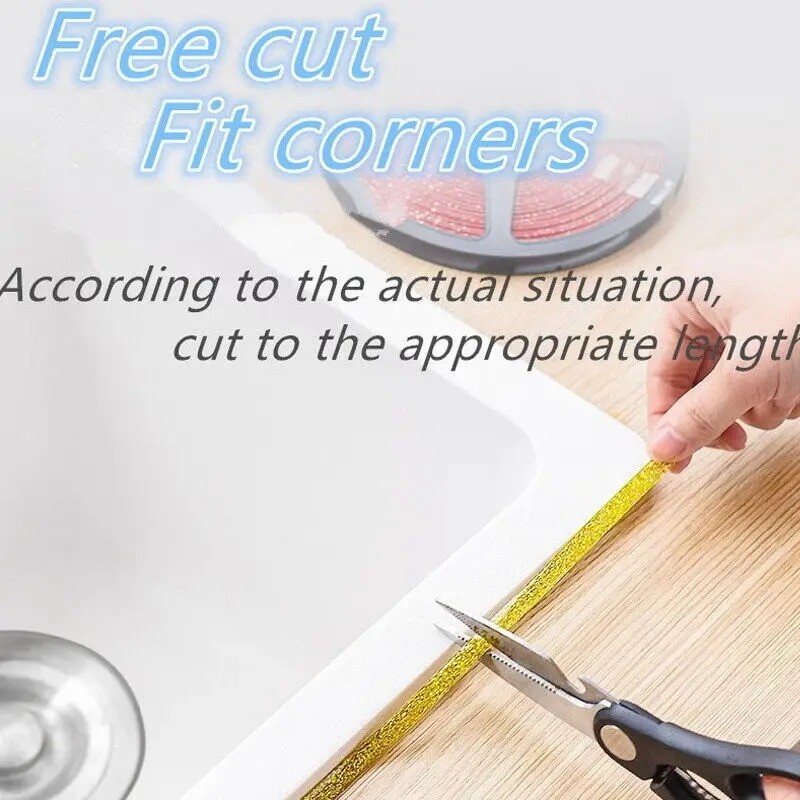 Ceramic Tile Mildewproof Gap Tape 6M Self-adhesive Waterproof Seam Sticker UK