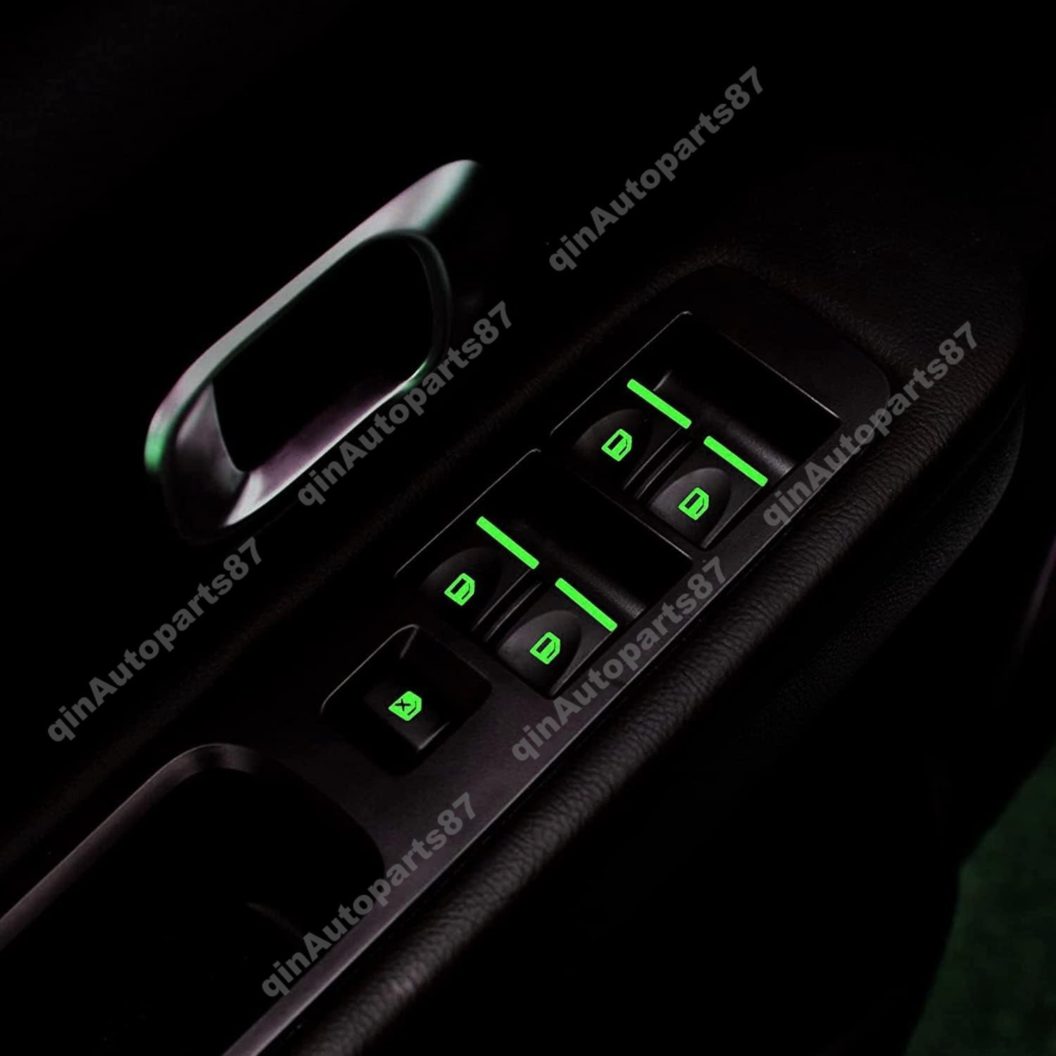 Car Sticker Car Door Window Switch Luminous Sticker Night Safety Accessories