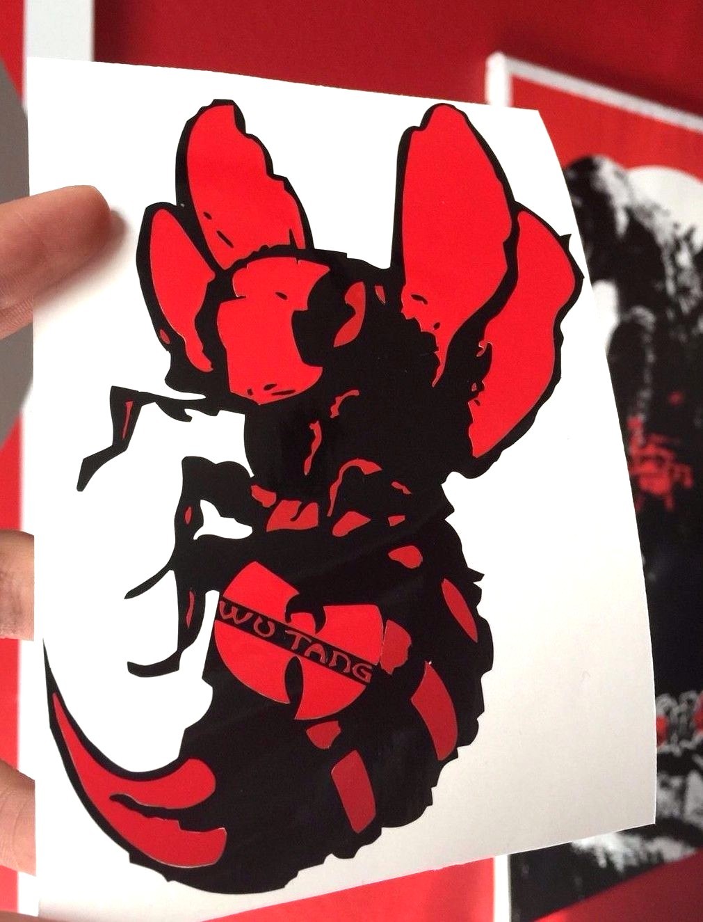 Wu Tang Killer Bee Sticker Decal ( Red ) Hip Hop, Rap, Urban, Street, Swarm.