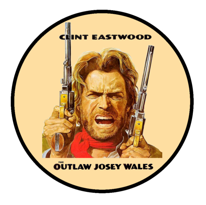 Clint Eastwood (Outlaw Josey Wales) – 4″ Vinyl Decal Car Laptop Cooler Trailer