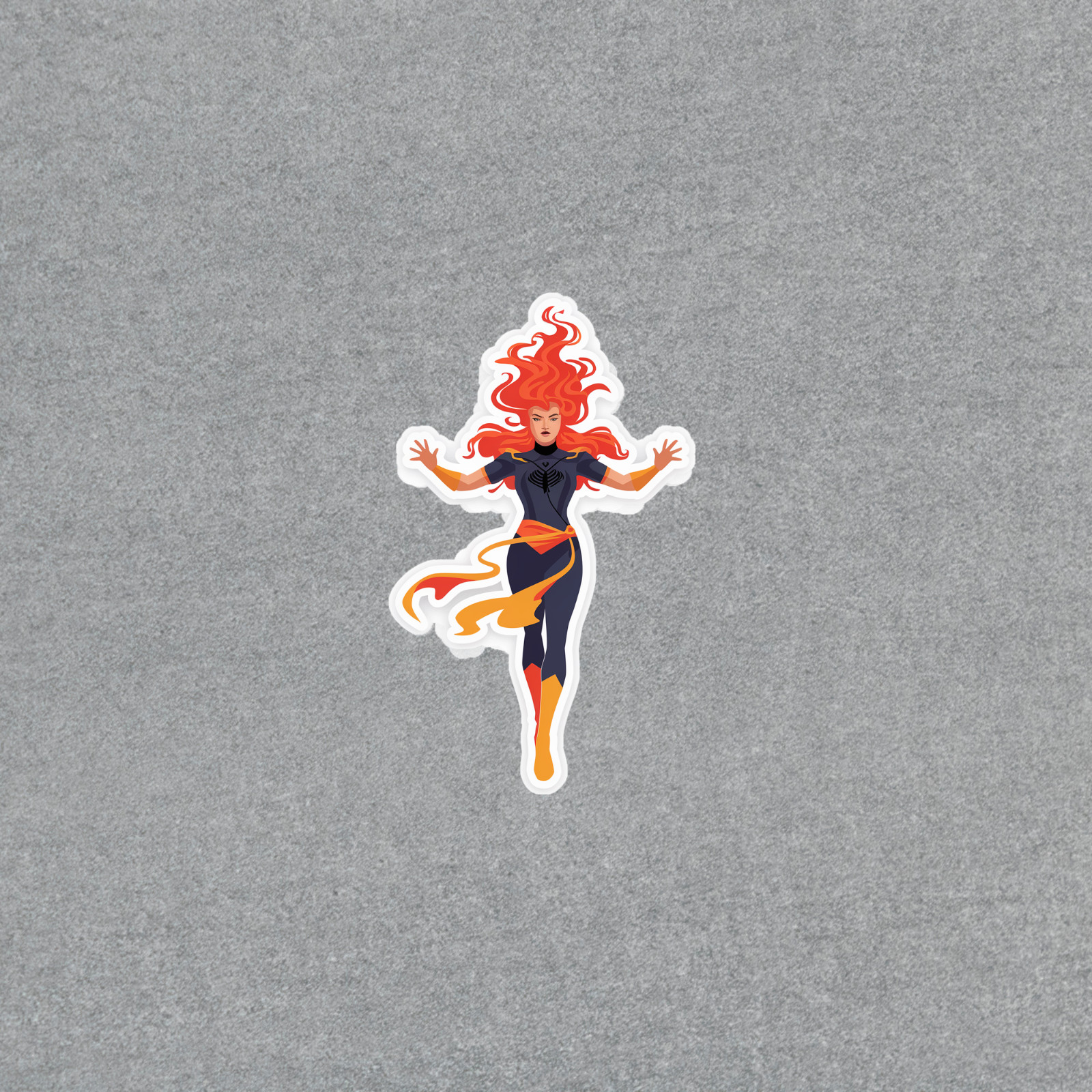 Dark Phoenix X-Men Inspired Sticker – Comic Book Superhero Decal #5528
