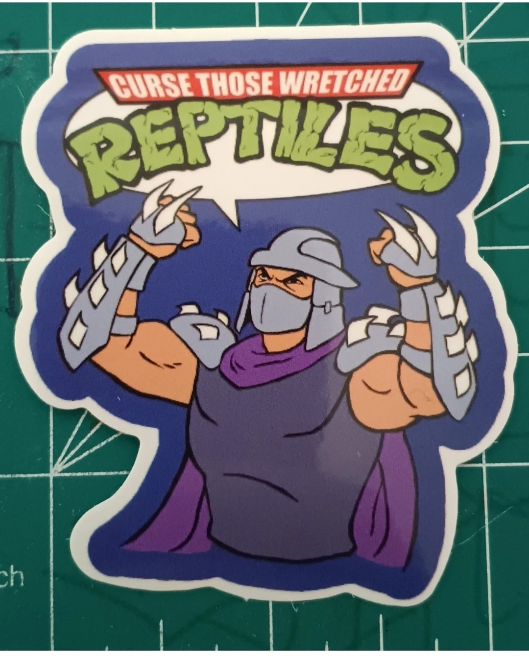 TMNT STICKER X VYNIL DIE-CUT HIGH-GLOSS STICKER X 3X2 INCHES STICKER X TMNT
