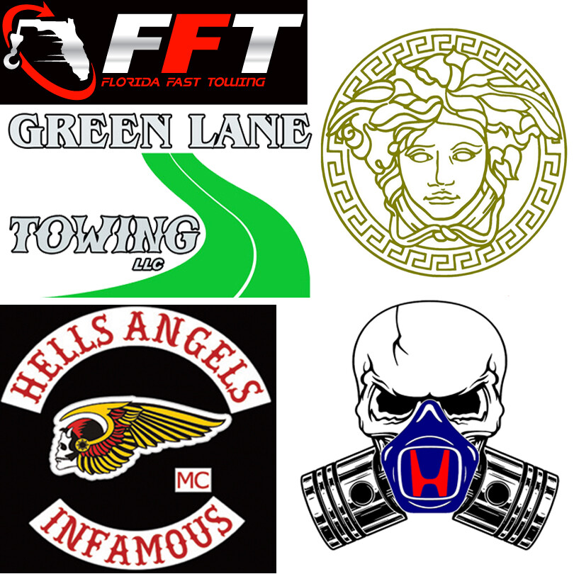 CUSTOM WEATHER PROOF VINYL DECALS / STICKERS – ANY LOGO / IMAGE AND LETTERING