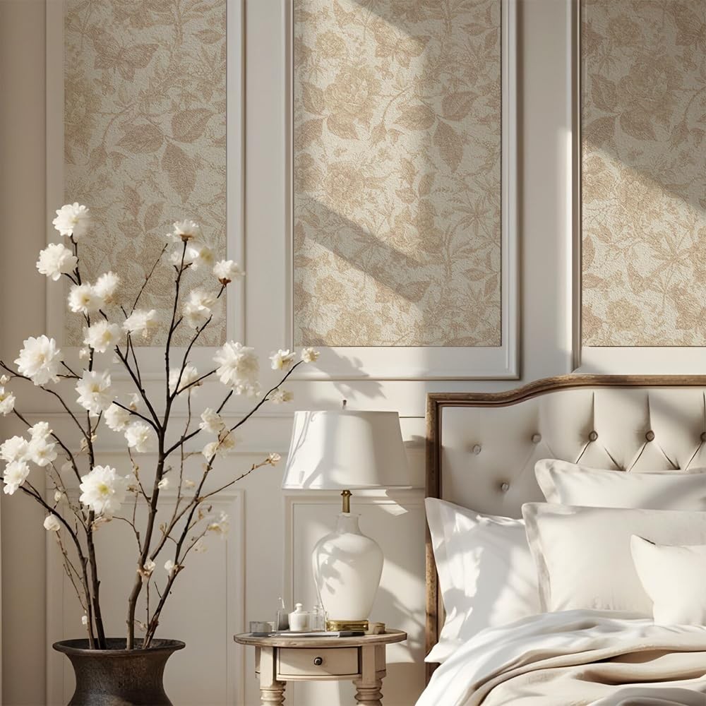 Butterfly Wallpaper Wall Decal Rose Floral Peel and Stick Wall Sticker Remova…