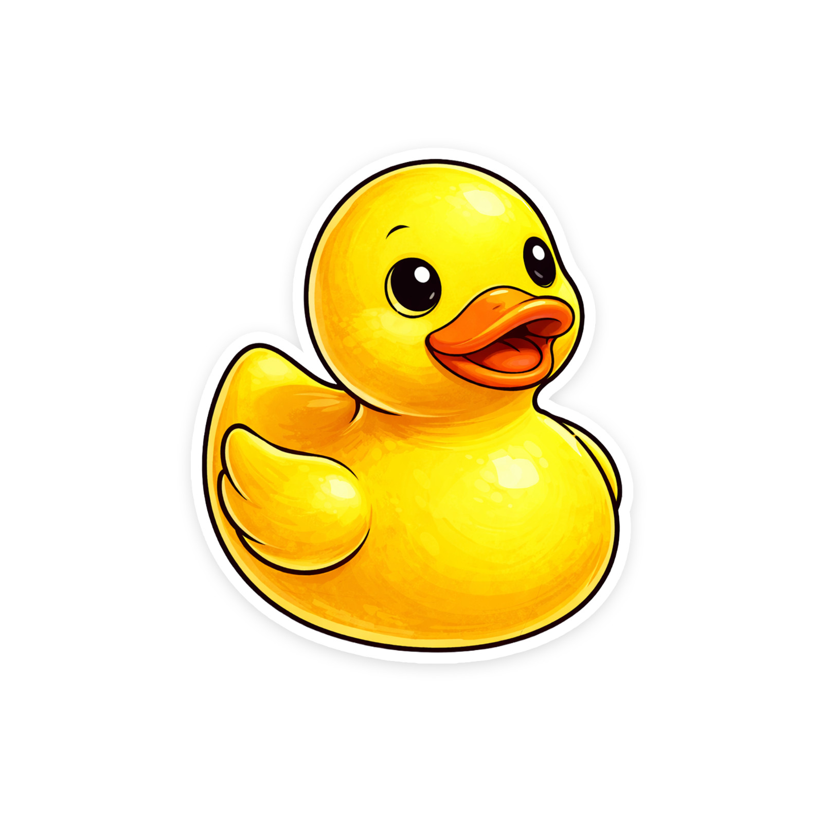 Rubber Ducky Sticker 4 Inch Vinyl Decal Waterproof Indoor/Outdoor Weatherproof
