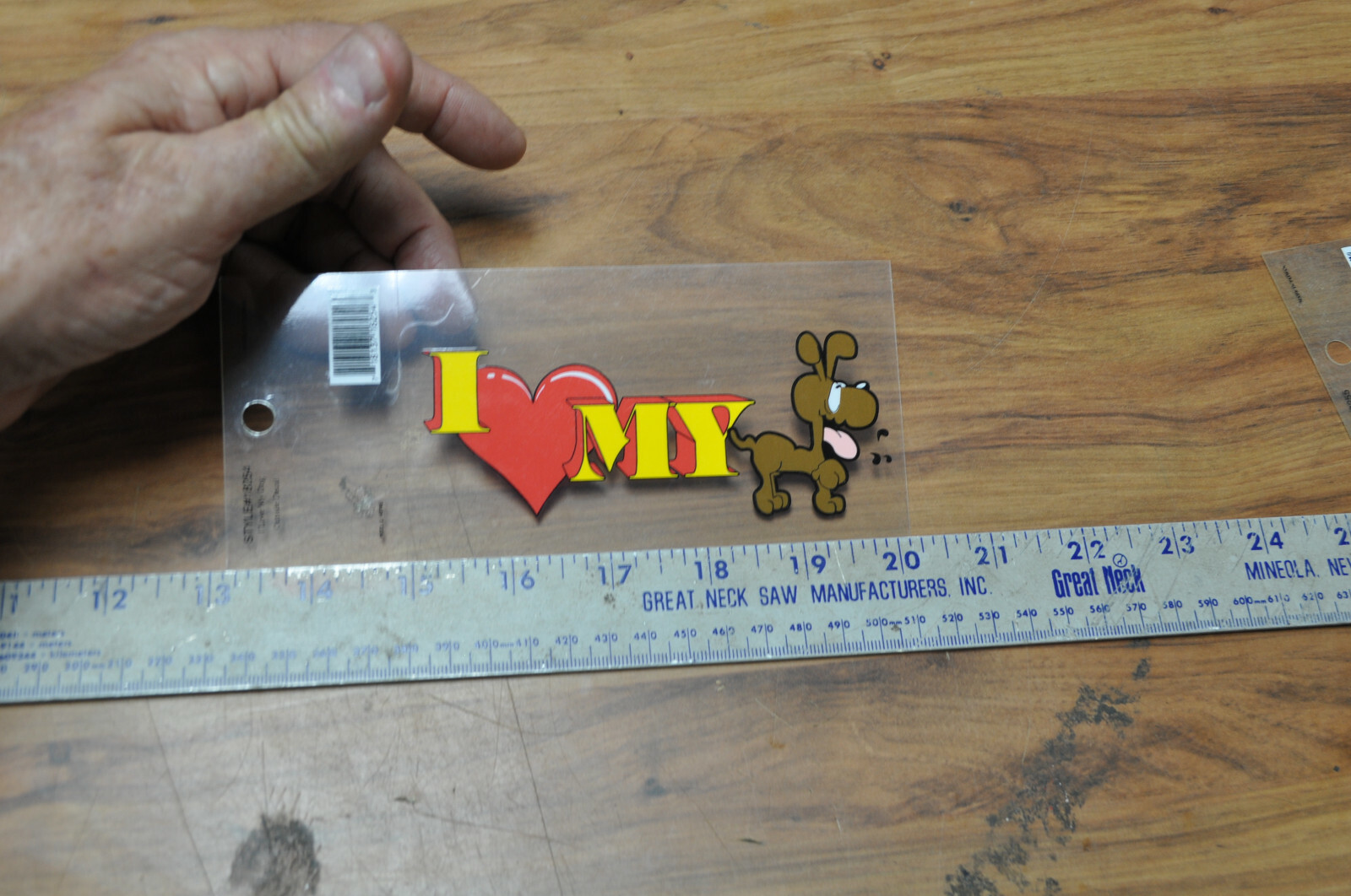 I Love My Dog Heart Vinyl Decal Car Window Sticker , see pictures