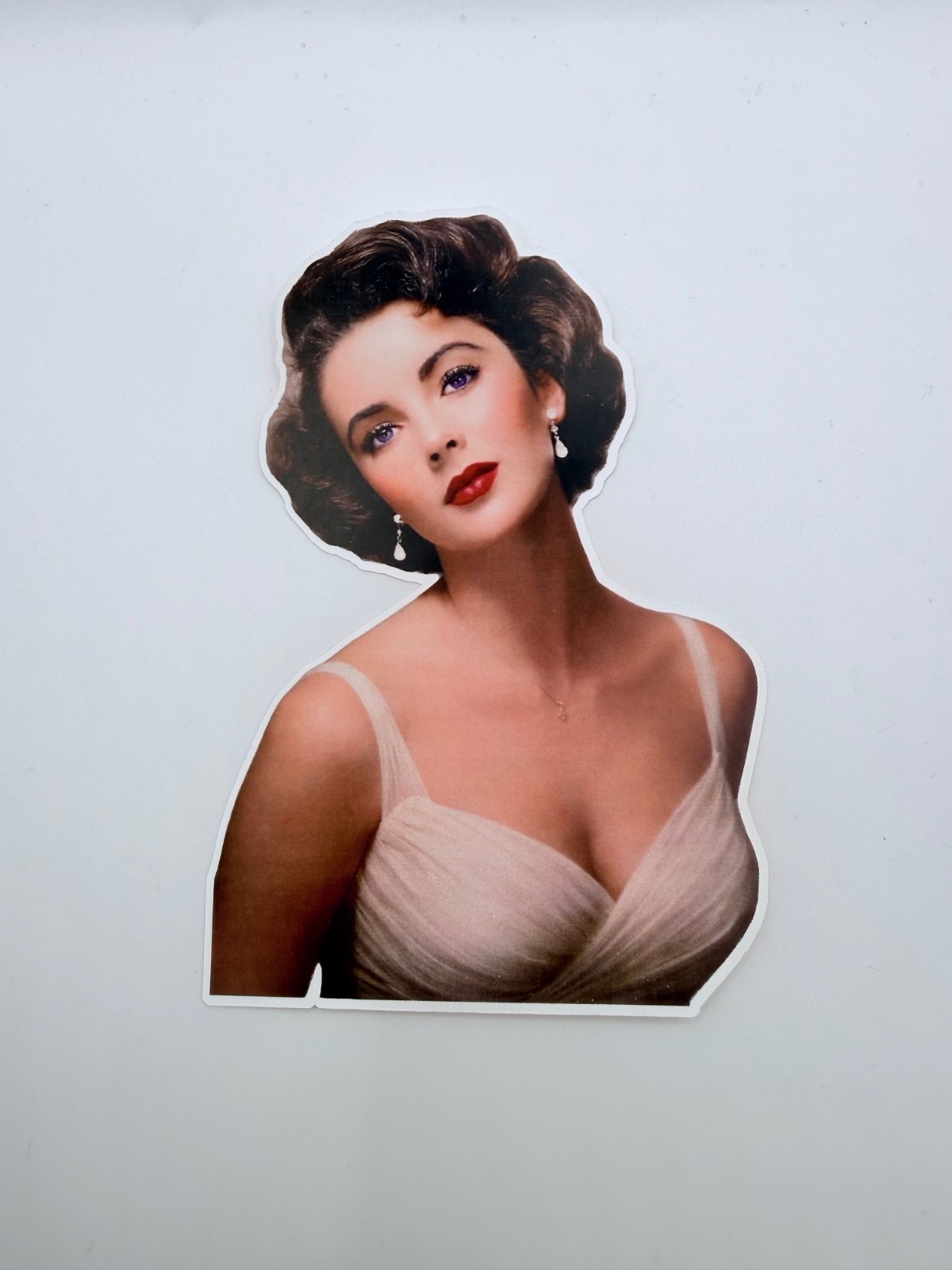 Brand New Vinyl Beautiful Hollywood Actress Elizabeth Taylor Sticker 3″ by 4.75″