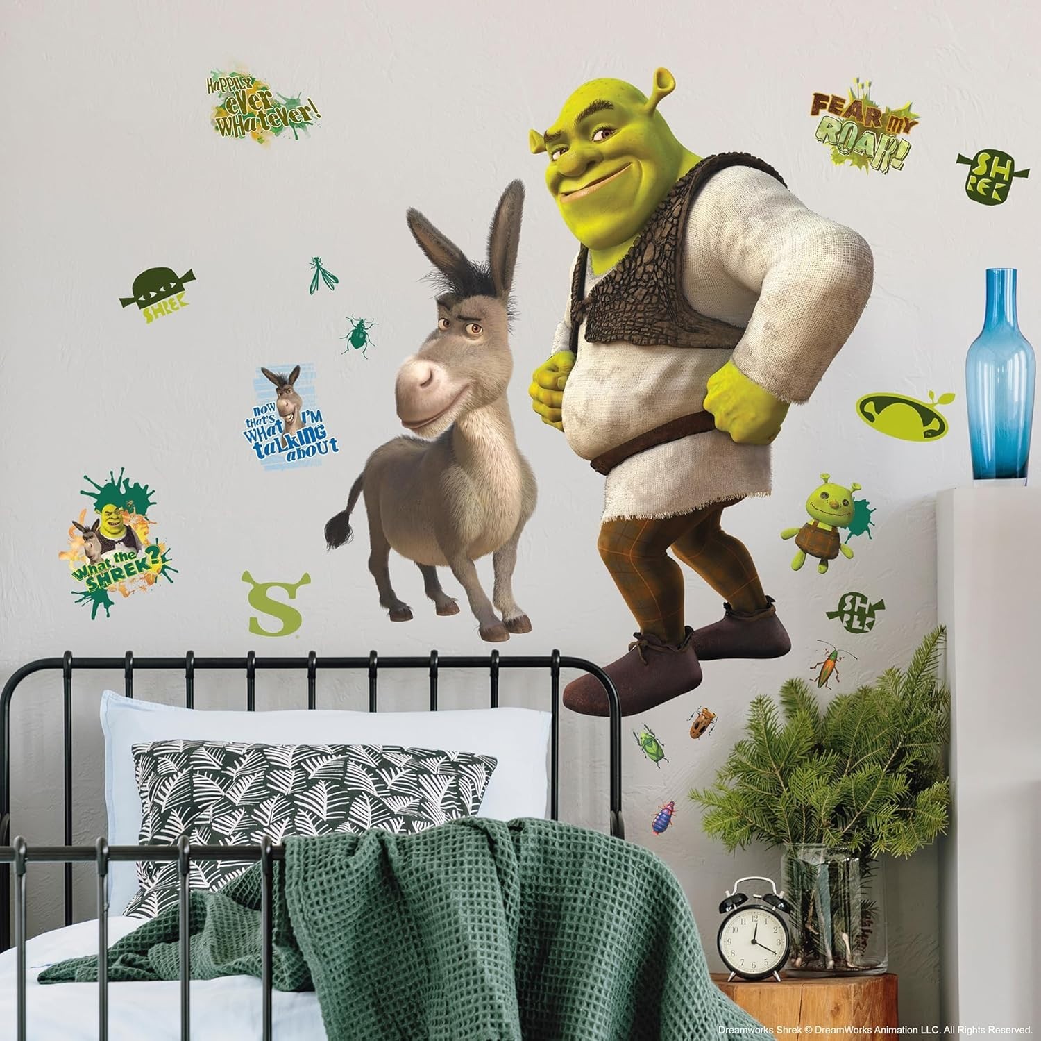 Officially Licensed Shrek and Donkey Wall Decals – Fun Decor for Kids Rooms
