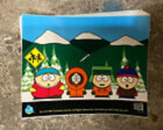 Lot of 5 South Park Sticker 5″ X 4″ 1997